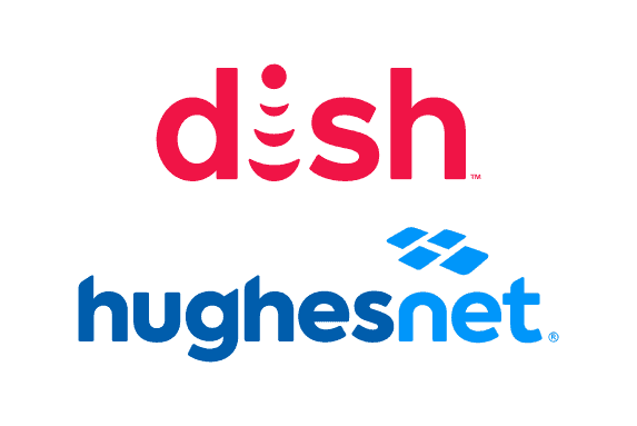 DISH & Hughesnet logos