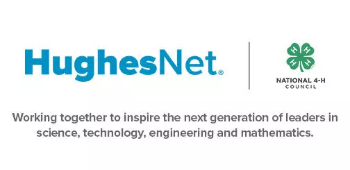 4H Logo Lockup HughesNet and 4H - working together to inspire the next generation of leaders in science, technology, engineering and mathematics
