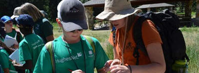 Image of two kids at camp