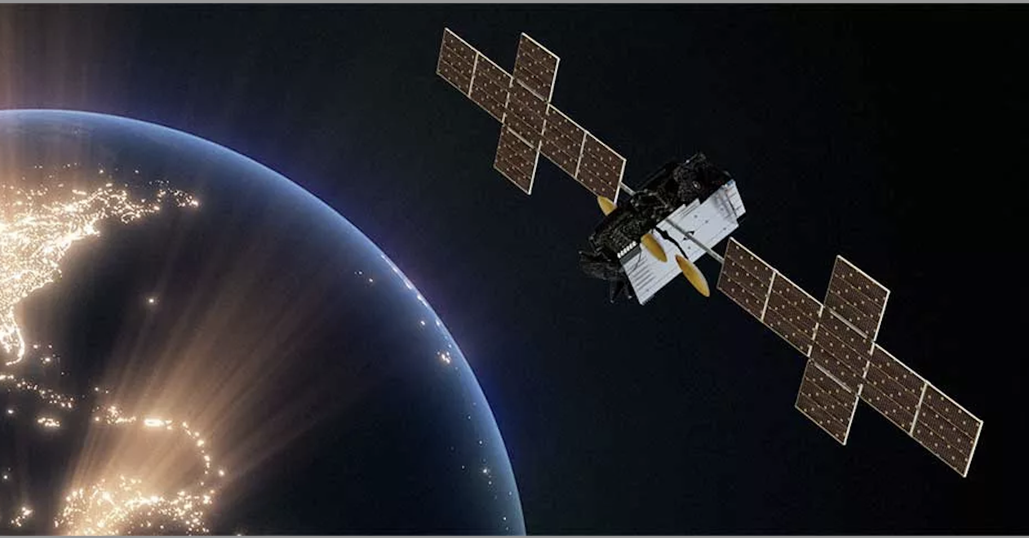 J3 satellite above earth