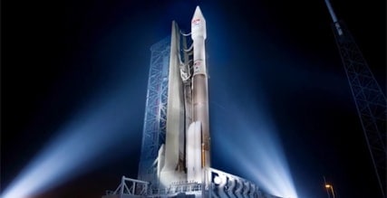 Screenshot from satellite launch video