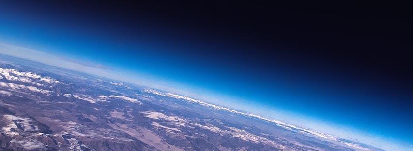 Satellite view from space