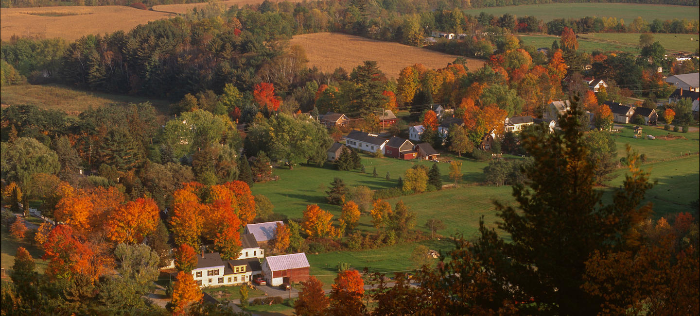 beautiful rural landscape in new york