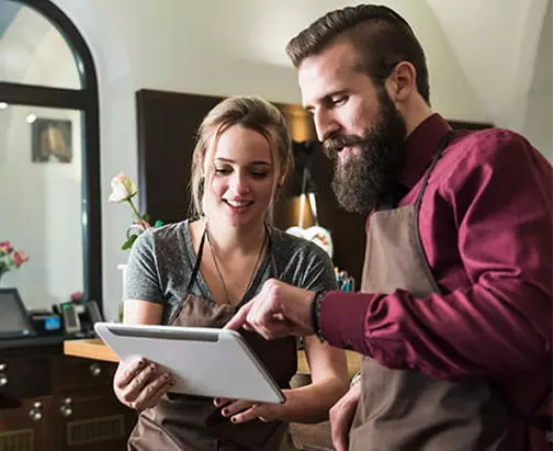 business partners using Norton small business