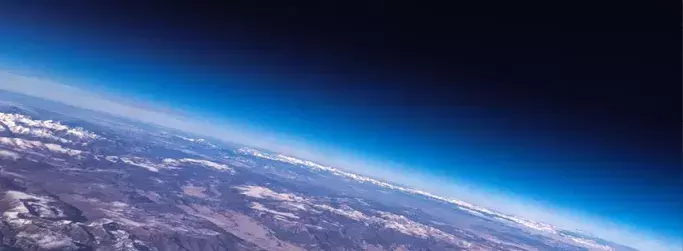Satellite view from space