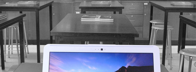 Computer in classroom