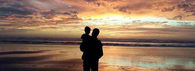 Father and son image