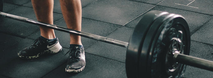 Man with weight image