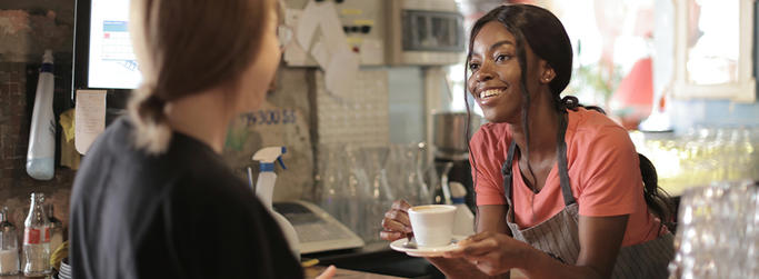small business owner creating a unique customer experience