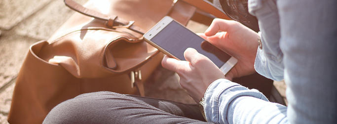 Woman on phone