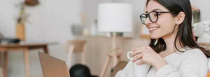 Woman on Computer